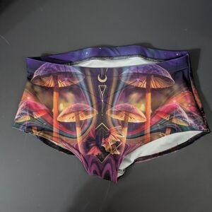 Acidmath Rave Festival Shorts Mushroom Sublimation Print